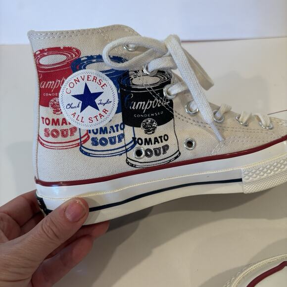 NEW Converse All Star Chuck Taylor Andy Warhol Campbell’s Soup Cans Sneaker W6 - Picture 7 of 14